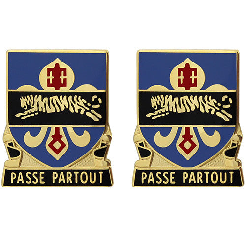415th Military Intelligence Battalion Unit Crest (Passe Partout) Army Unit Crests