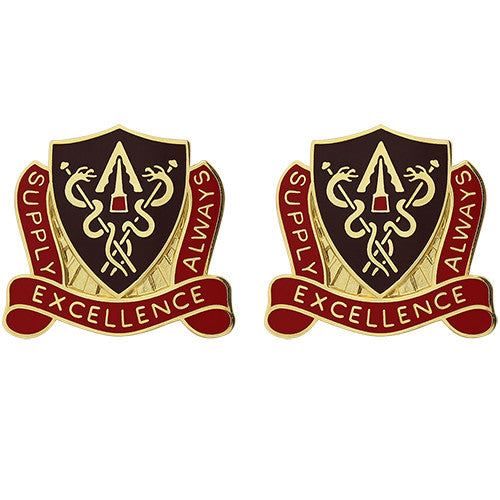 427th Medical Battalion Unit Crest (Supply Excellence Always) Army Unit Crests
