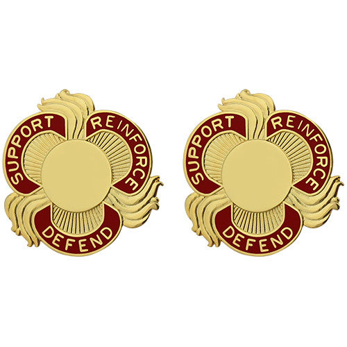 428th Field Artillery Brigade Unit Crest (Support Reinforce Defend) Army Unit Crests