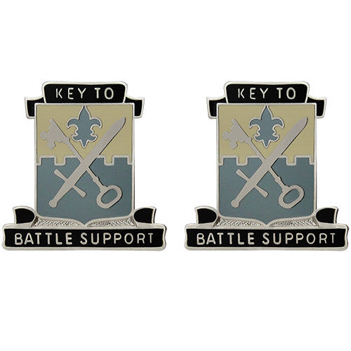 429th Quartermaster Battalion Unit Crest (Key to Battle Support) Army Unit Crests