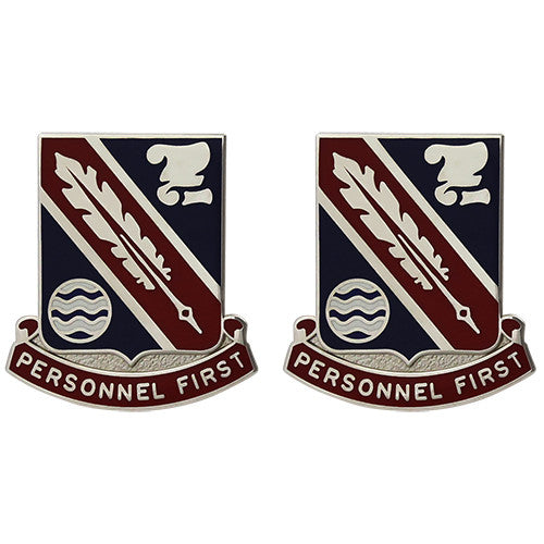 444th Personnel Services Battalion Unit Crest (Personnel First) Army Unit Crests