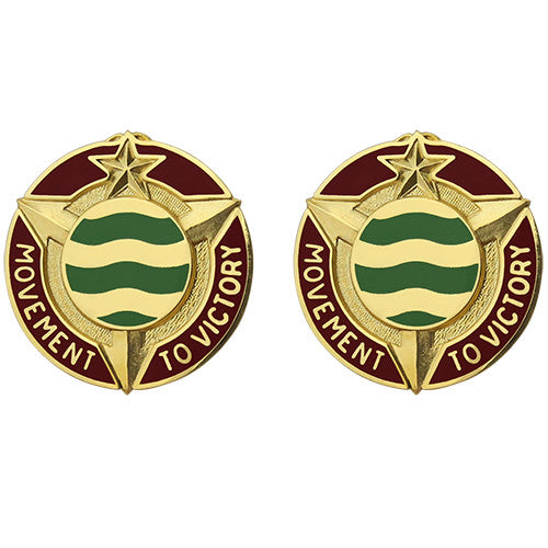 457th Transportation Battalion Unit Crest (Movement to Victory) Army Unit Crests