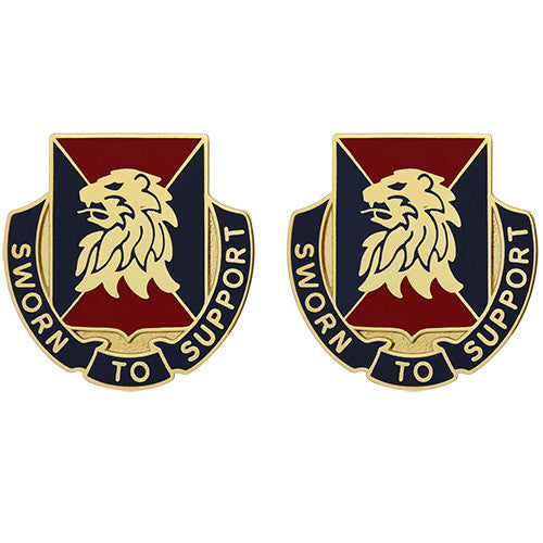 461st Personnel Company Unit Crest (Sworn to Support) Army Unit Crests