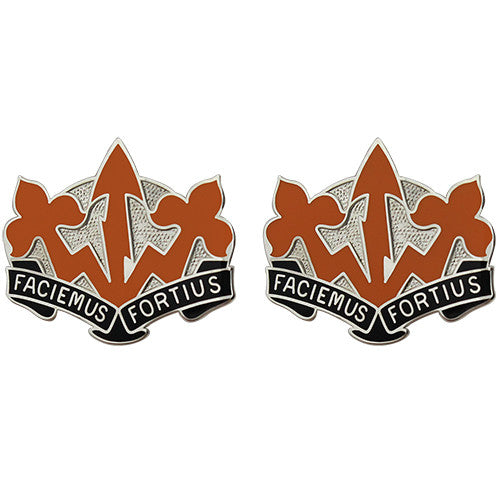 509th Signal Battalion Unit Crest (Faciemus Fortius) Army Unit Crests