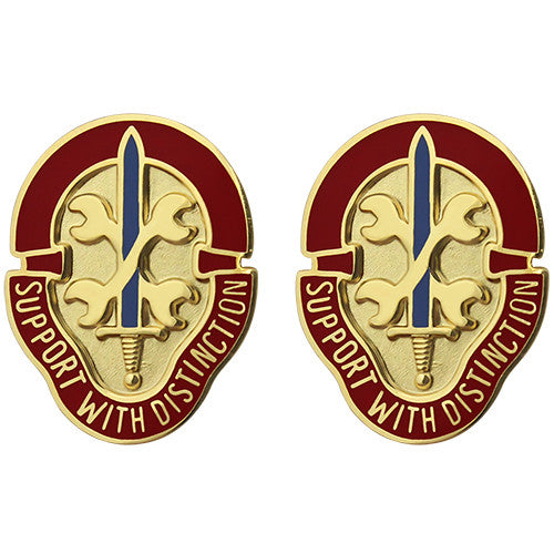 521st Maintenance Battalion Unit Crest (Support With Distinction) Army Unit Crests