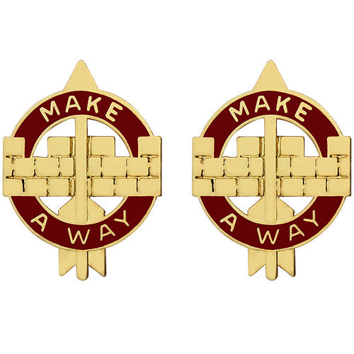 524th Support Battalion Unit Crest (Make a Way) Army Unit Crests