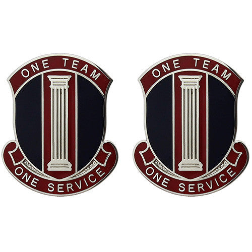 546th Personnel Services Battalion Unit Crest (One Team One Service) Army Unit Crests