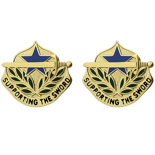 548th Support Battalion Unit Crest (Supporting the Sword) Army Unit Crests