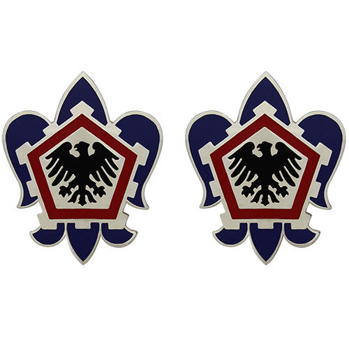 555th Engineer Brigade Unit Crest (No Motto) Army Unit Crests