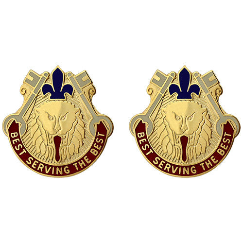 561st Support Battalion Unit Crest (Best Serving the Best) Army Unit Crests