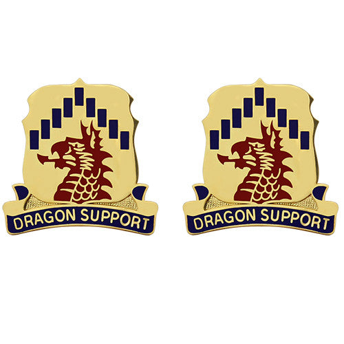601st Support Battalion Unit Crest (Dragon Support) Army Unit Crests