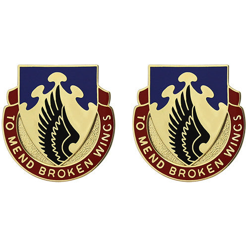 602nd Support Battalion Unit Crest (To Mend Broken Wings) Army Unit Crests