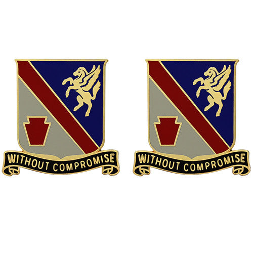 628th Support Battalion Unit Crest (Without Compromise) Army Unit Crests