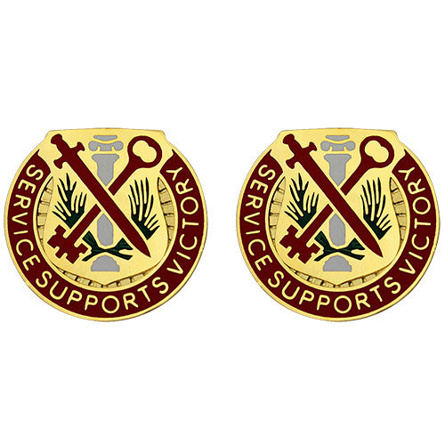 634th Support Battalion Unit Crest (Service Supports Victory) Army Unit Crests