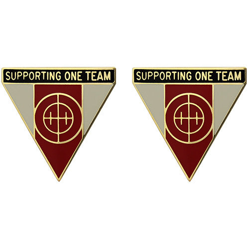 643rd Support Group Unit Crest (Supporting One Team) Army Unit Crests
