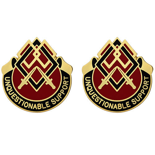645th Support Group Unit Crest (Unquestionable Support) Army Unit Crests