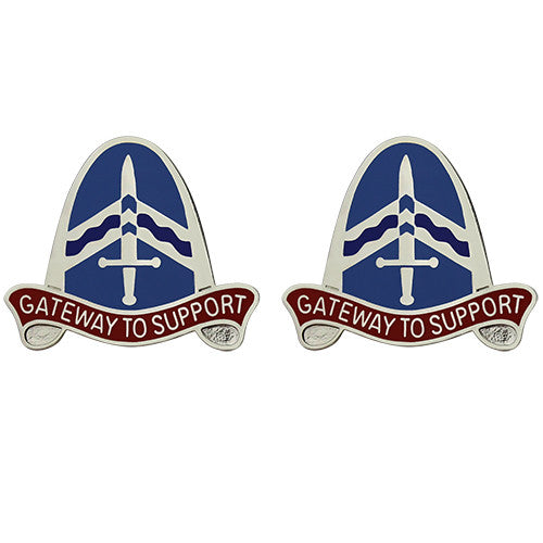 648th Area Support Group Unit Crest (Gateway to Support) Army Unit Crests