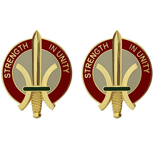 655th Support Group Unit Crest (Strength in Unity) Army Unit Crests