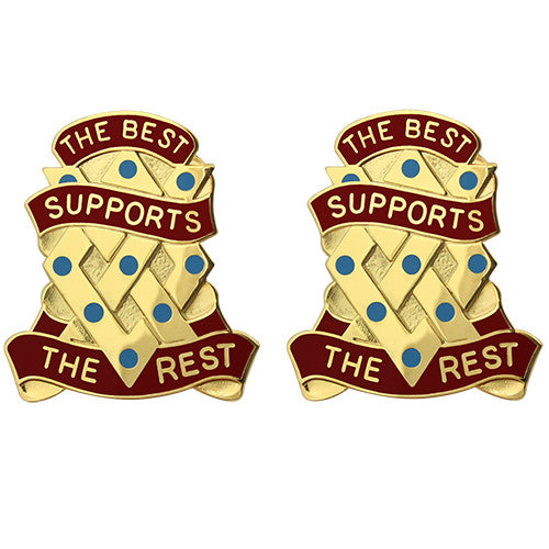 657th Support Group Unit Crest (The Best Supports the Rest) Army Unit Crests