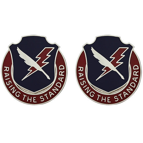 678th Personnel Services Battalion Unit Crest (Raising the Standard) Army Unit Crests