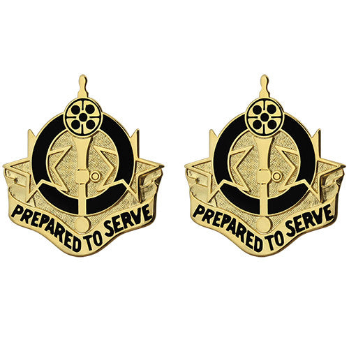 695th Support Battalion Unit Crest (Prepared to Serve) Army Unit Crests