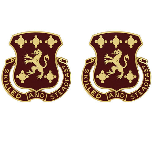 704th Support Battalion Unit Crest (Skilled and Steadfast) Army Unit Crests