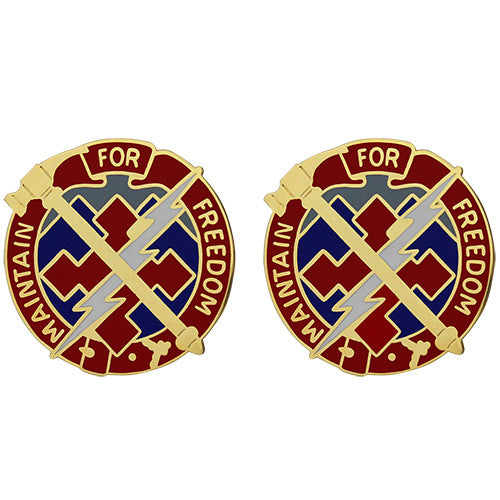 729th Support Battalion Unit Crest (Maintain for Freedom) Army Unit Crests