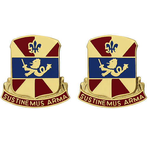 738th Support Battalion Unit Crest (Sustinemus Arma) Army Unit Crests