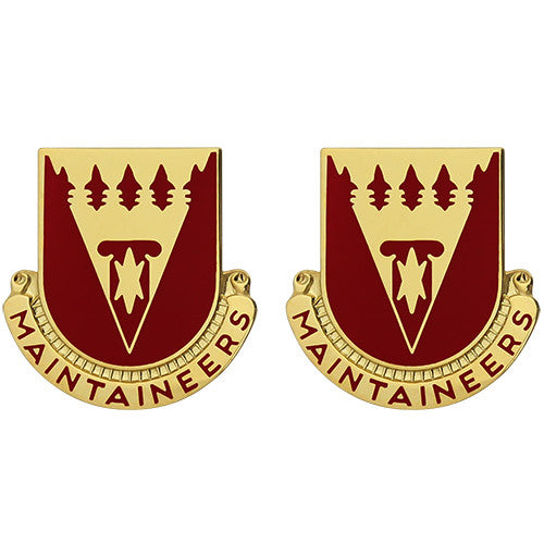 801st Support Battalion Unit Crest (Maintaineers) Army Unit Crests