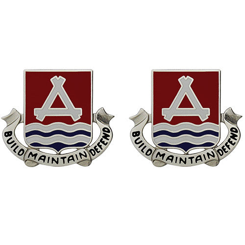 841st Engineer Battalion Unit Crest (Build Maintain Defend) Army Unit Crests