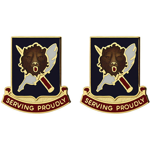 847th Personnel Services Battalion Unit Crest (Serving Proudly) Army Unit Crests