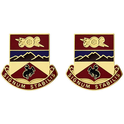 960th Support Battalion Unit Crest (Signum Stabilis) Army Unit Crests