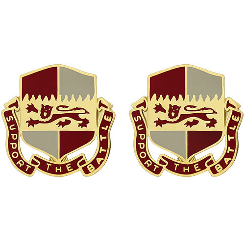 1297th Support Battalion Unit Crest (Support the Battle) Army Unit Crests