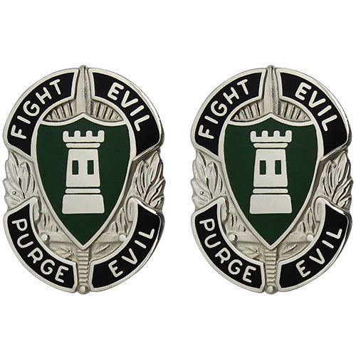 Allied Forces North Europe (US Army Element) Unit Crest (Fight Evil Purge Evil) Army Unit Crests