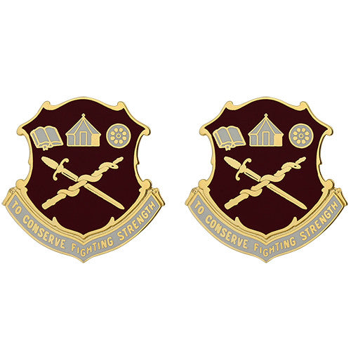 Medical Department Center and School Unit Crest (To Conserve Fighting Strength) Army Unit Crests