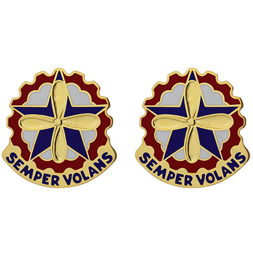 Mobilization AVCRAD Control Element Unit Crest (Semper Volans) Army Unit Crests