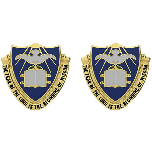 Chaplain Center and School Unit Crest (The Fear of the Lord is the Beginning of Wisdom) Army Unit Crests