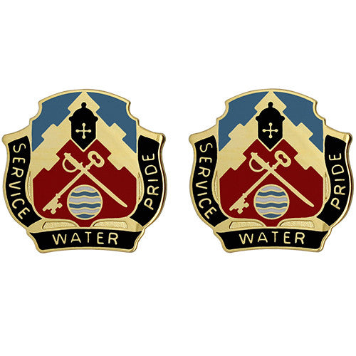3678th Support Battalion Unit Crest (Service Water Pride) Army Unit Crests
