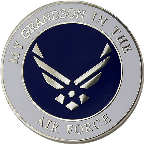 My Grandson is in the Air Force 1" Lapel Pin Pins