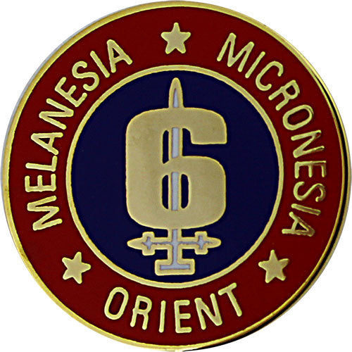 Marine Corps 6th Marine Division 7/8" Lapel Pin Pins