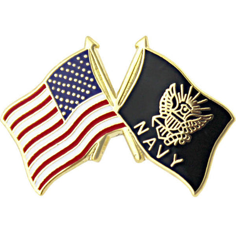 American and Navy Crossed Flags 1