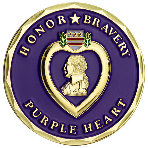 Purple Heart Coin - Honor and Bravery