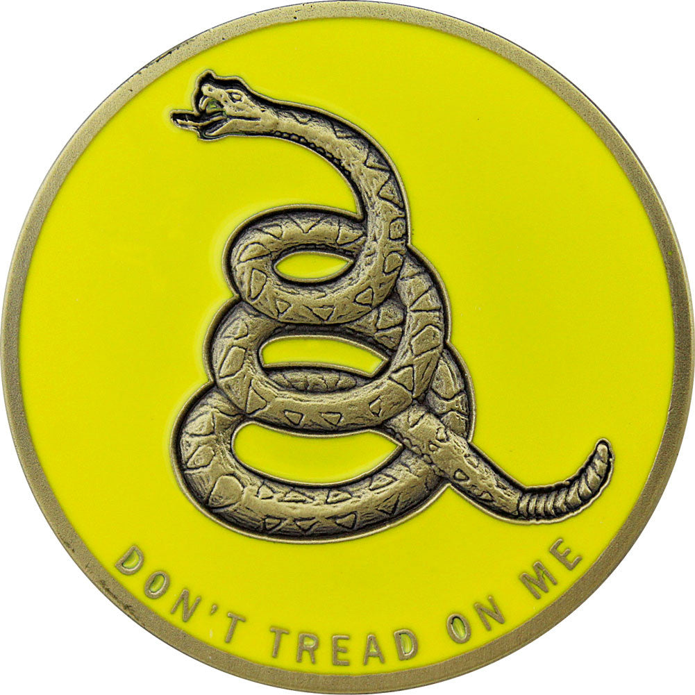 Don't Tread On Me Angry Mob Coin Challenge Coins