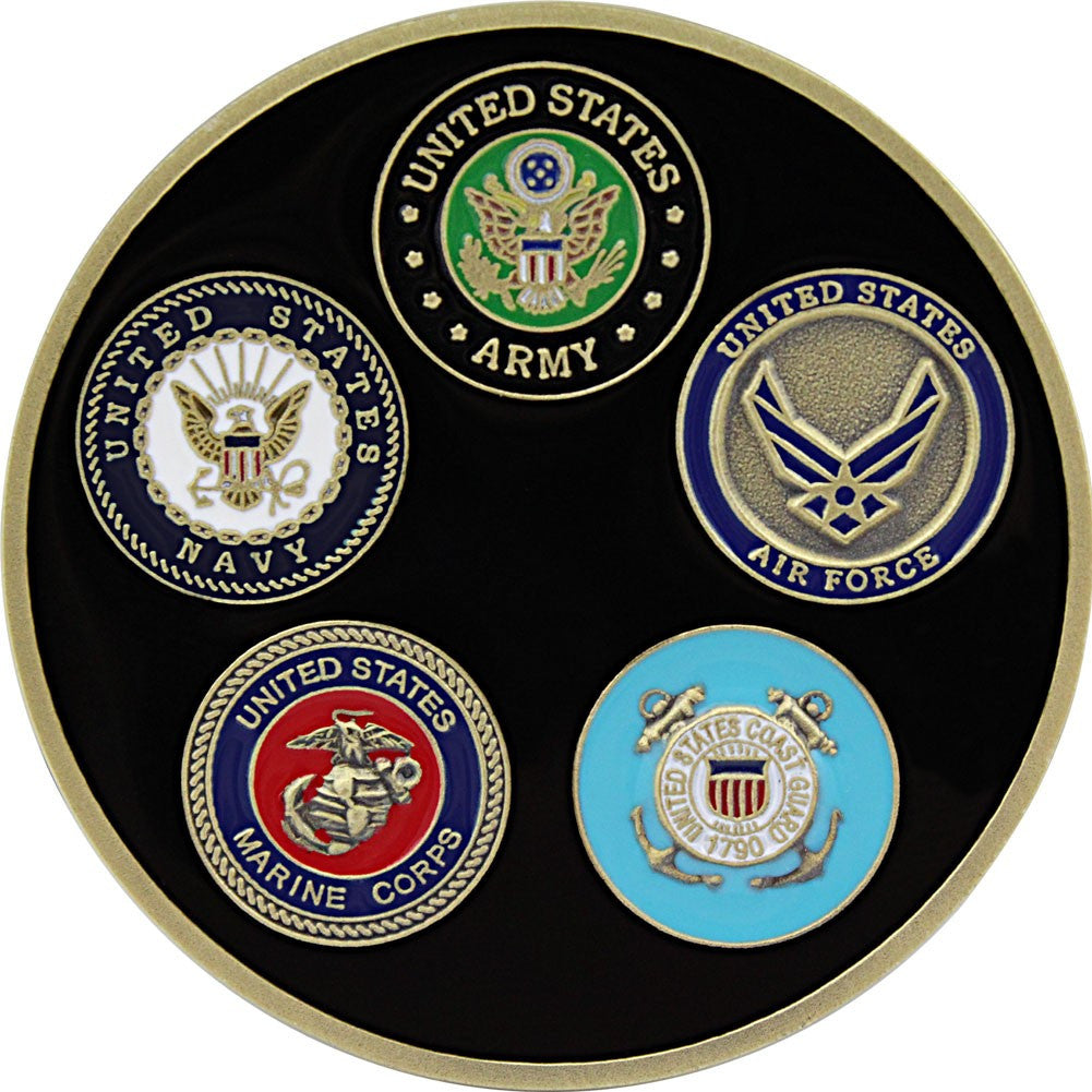 We Support Our Troops Coin Challenge Coins