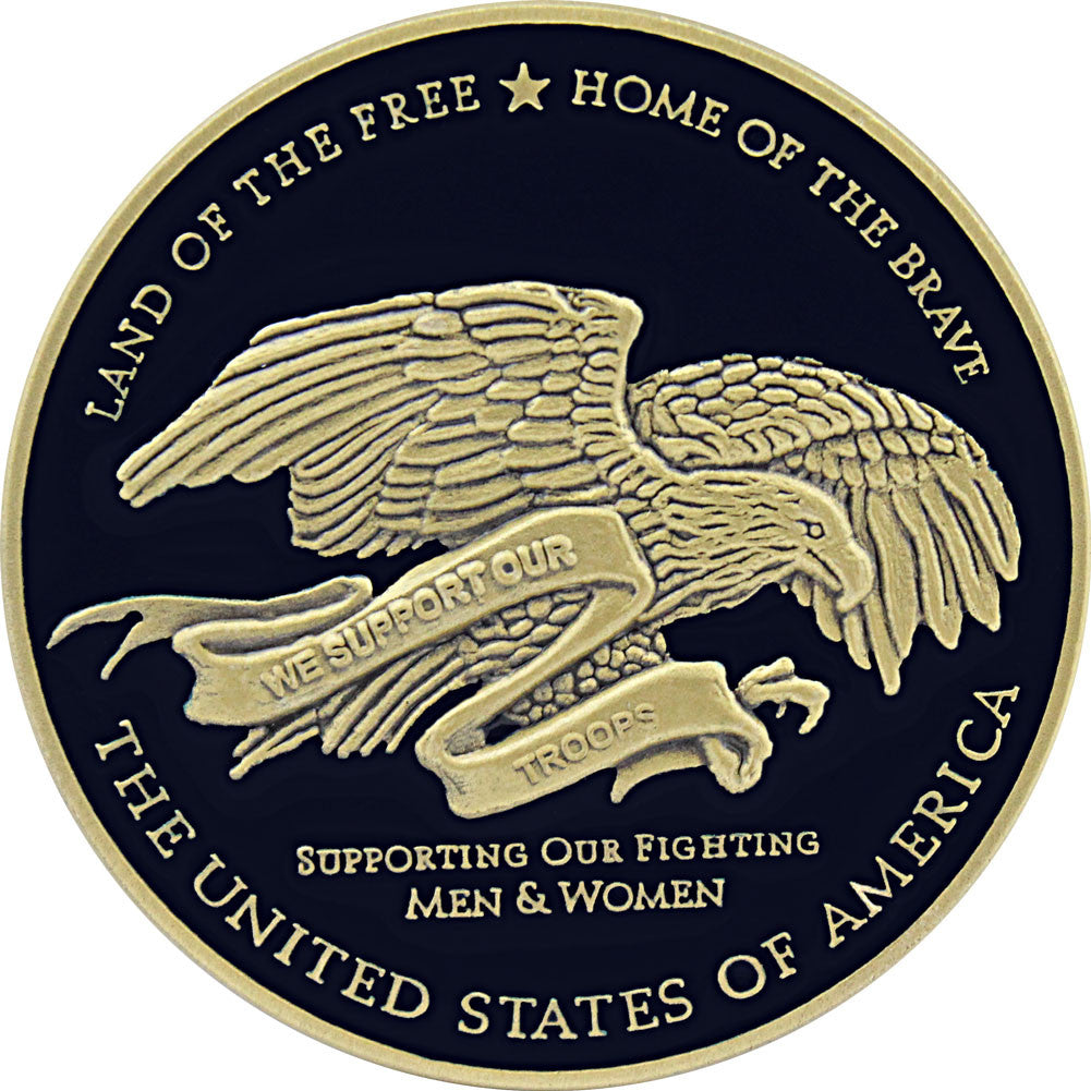 We Support Our Troops Coin Challenge Coins