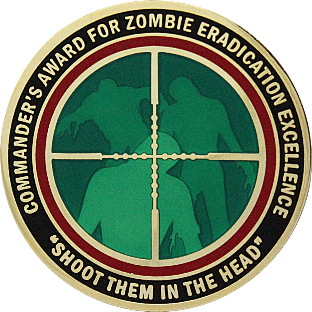 Commander Award Zombie Eradication Coin Challenge Coins