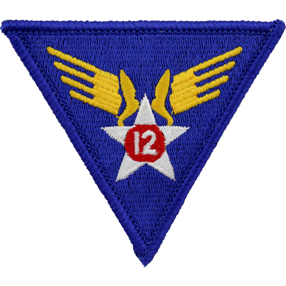 WWII Army Air Corps 12th Air Force Class A Patch Patches and Service Stripes