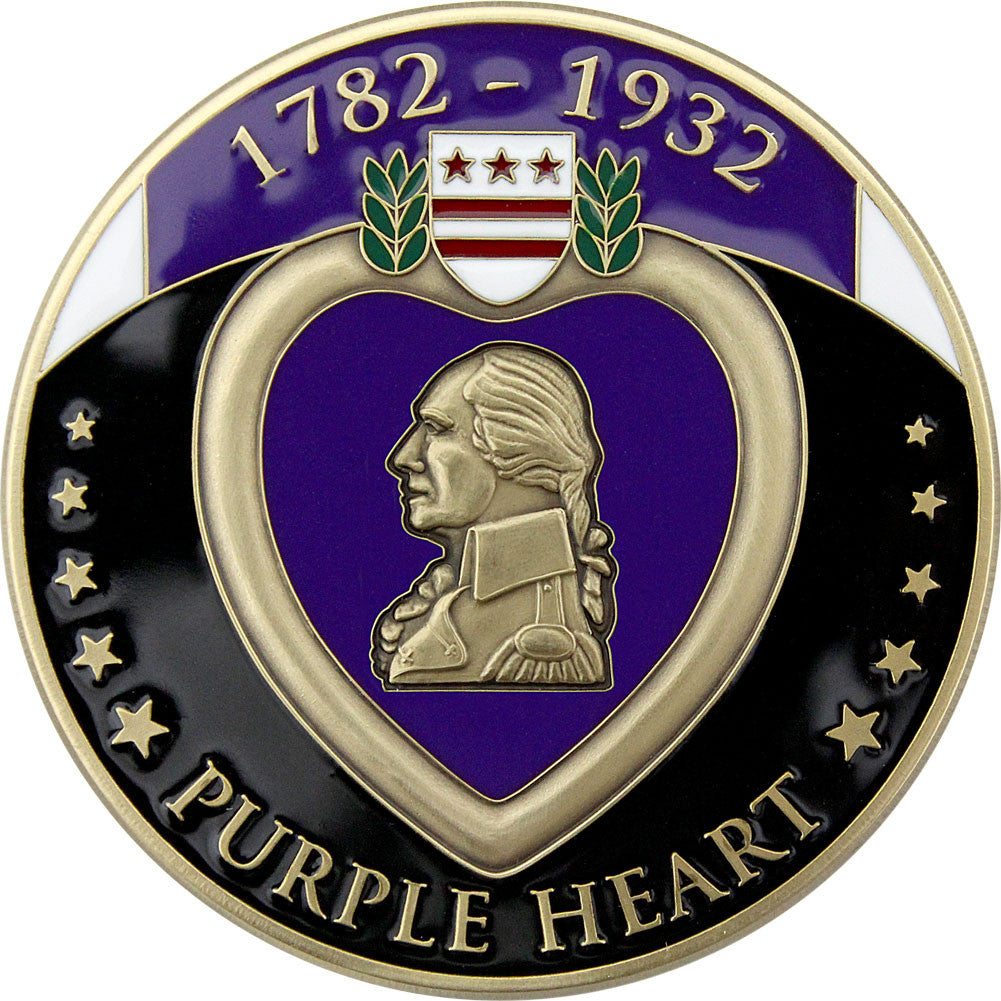 Purple Heart Coin Challenge Coins