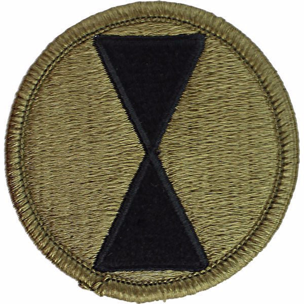 7th Infantry Division MultiCam (OCP) Patch Patches and Service Stripes