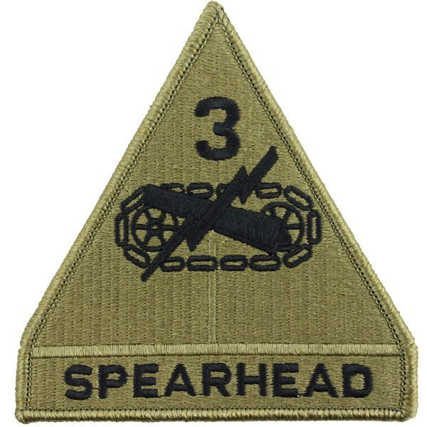 3rd Armored Division MultiCam (OCP) Patch Patches and Service Stripes